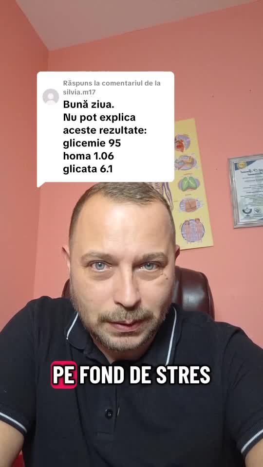 Glicemia 95 cu glicata 6.1 este prediabet pe fond de stres