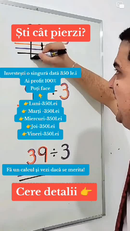 Fă un calcul și vezi cât poți câștiga. Vrei detalii?