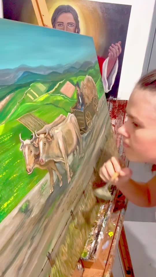 ce face un artist după ce termină de pictat