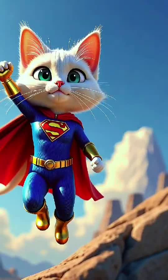 SuperCat to the Rescue! 🦸‍♂️🐱 Saving the World One Purr at a Time 🌍✨