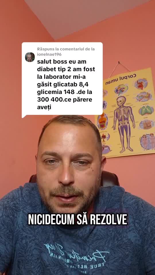 Diabet de tip 2 cu glicata 8.4 și glicemia 148
