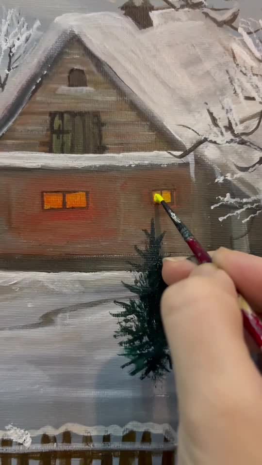 iarna pe uliță . pictura disponibilă!