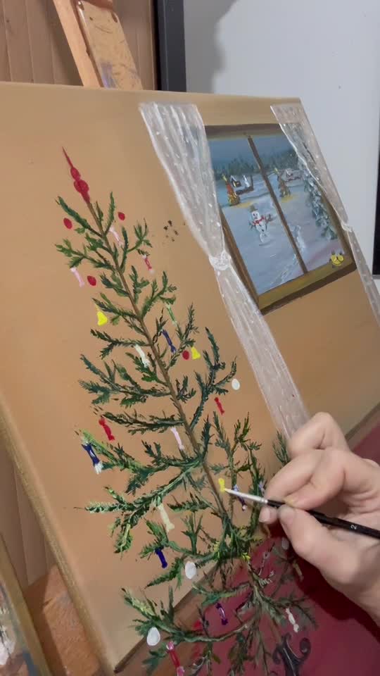 am început comenzile pentru Crăciun! scrie mi dacă dorești și tu un tablou personalizat 🤗