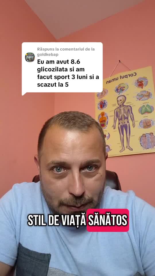 De la o glicata de 8.6 la o glicata de 5 în trei luni