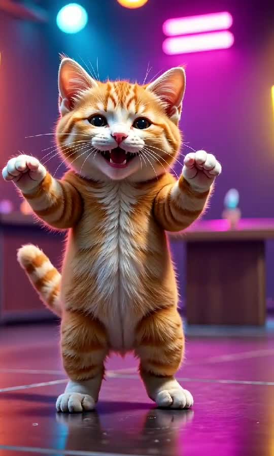 Disco Cat Is in Da House!  🎉💃🐱🎶 Meet the Meow Who Can Bust a Move!