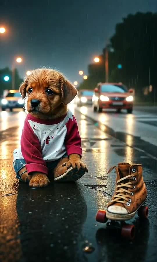 Sometimes… even the strongest paws fall. 💔