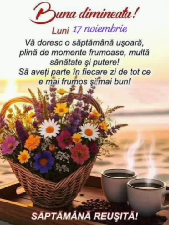 Buna dimineata!