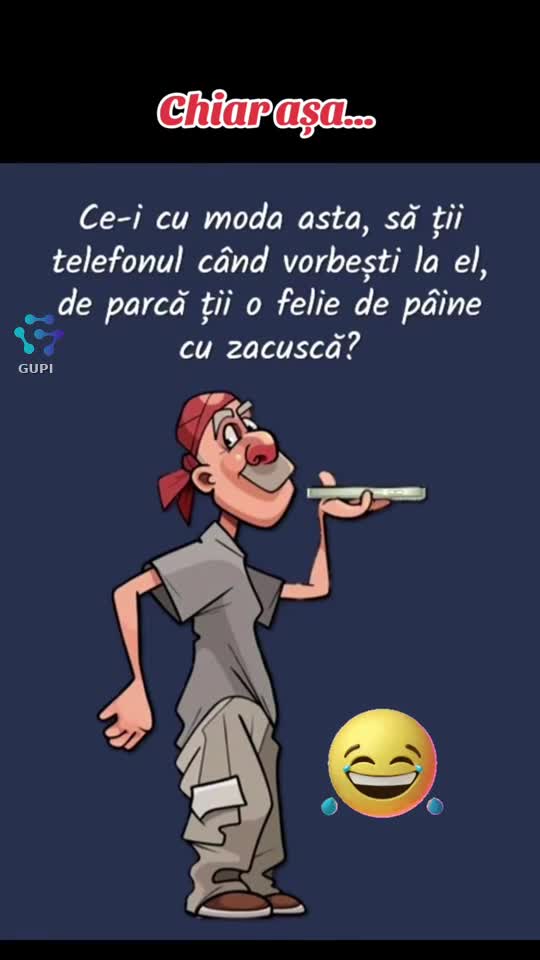 chiar așa... ce-i cu moda asta?!...😂😂😂