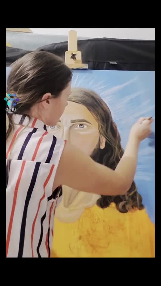 pictura originală cu Iisus Hristos realizează din viziunea mea🙏🏻disponibilă, dimensiuni 100/75