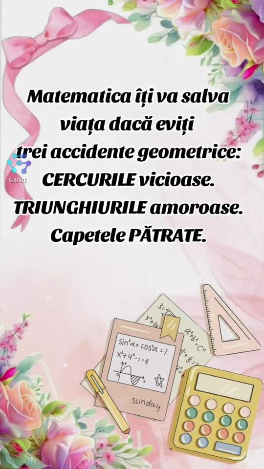 matematica & geometria... îți salvează viața...🤒🤒🤒
