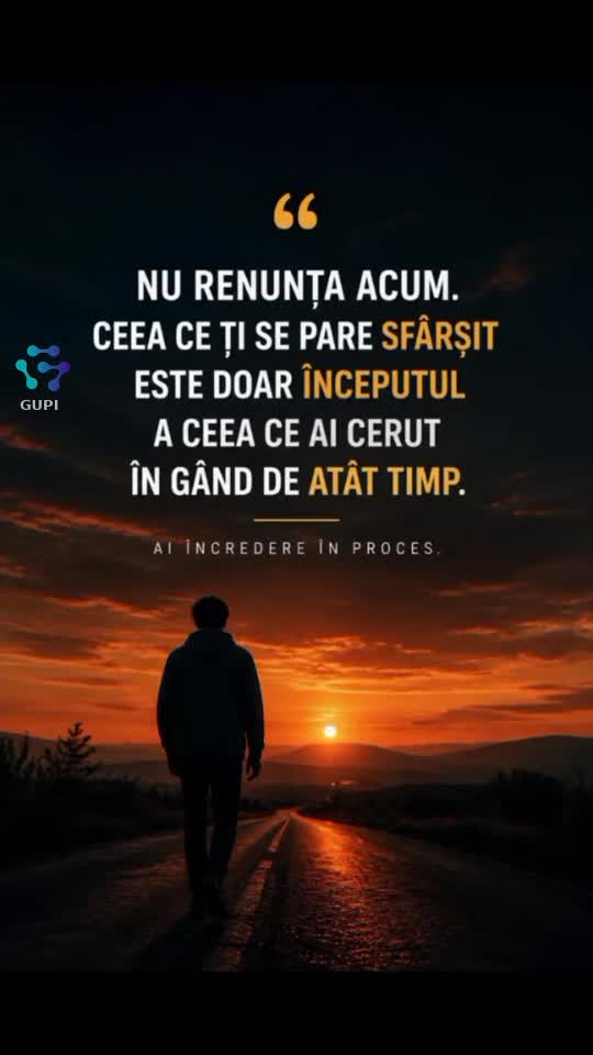 Poate că acum pare greu… dar exact momentele astea te transformă în persoana care trebuie să devii. 🔥