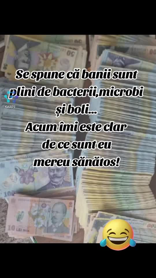 acum îmi este clar de ce sunt sănătos...😁😂😁