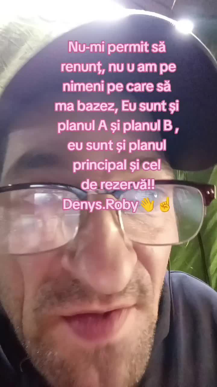 Nu-mi permit să renunț,nu am pe nimeni pe care să mă bazez eu sunt și planul A și planul B eu sunt și planul princ și rez.Om Al Străzii (Denys.Roby)👋☝️