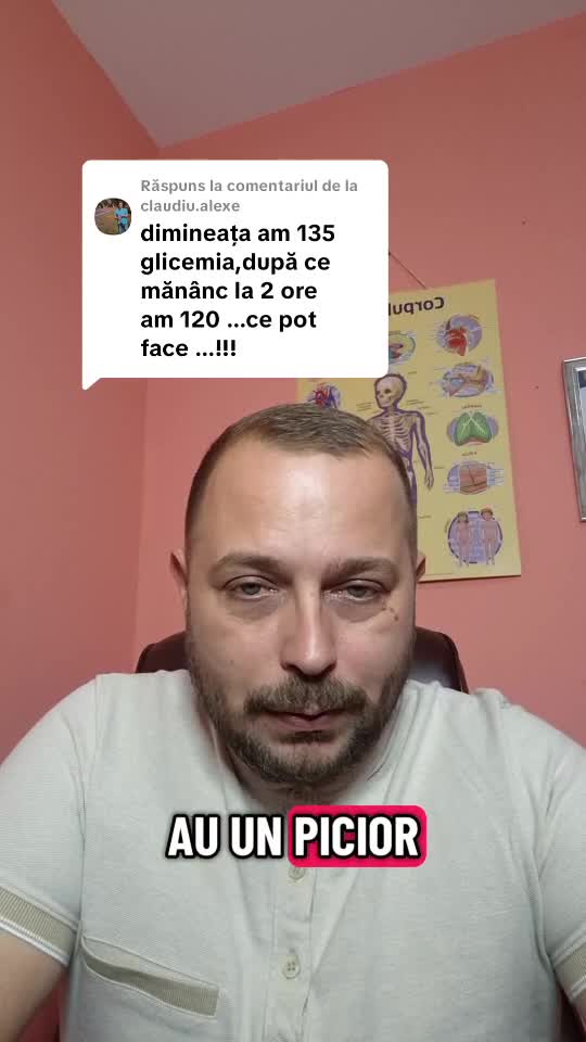 Când ai glicemia 135 dimineața pe stomacul gol, ai 2 opțiuni, prima ar fi tratamentul medicamentos iar a doua să adopți un stil de viață sănătos
