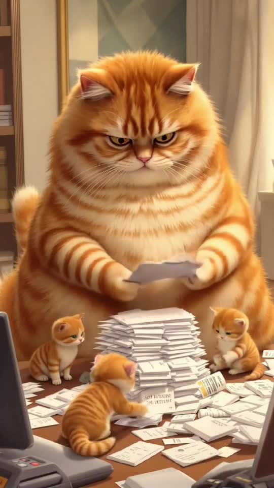 Tax Season Terror: When Your Accountant Is a Cat 🐱🧾📊