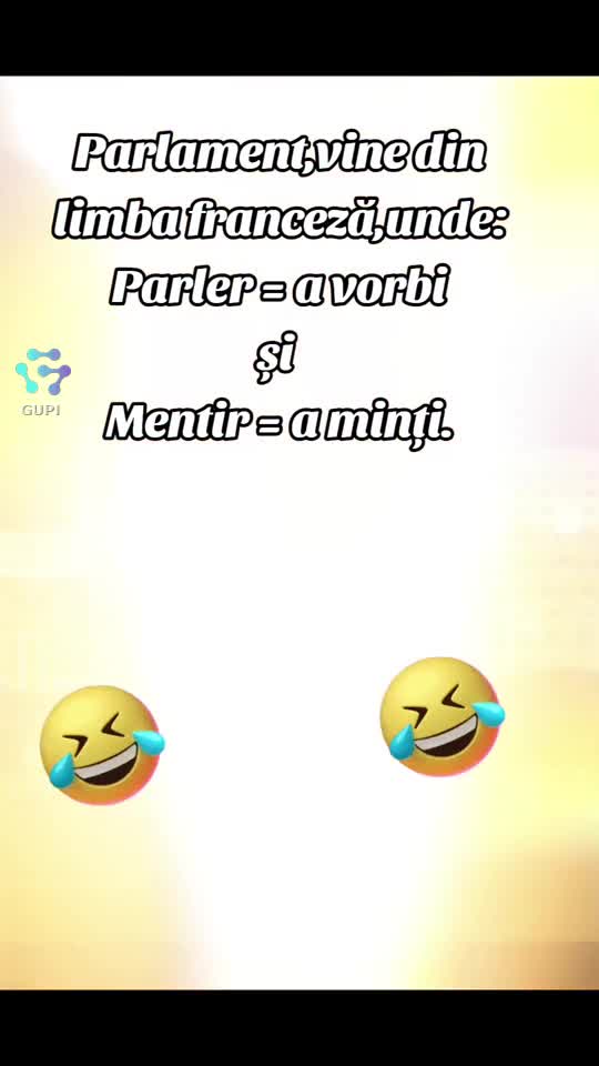 de unde numele de parlament...😁😁😁